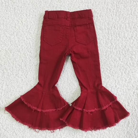Girls ruffle flare jeans - Picture 2 of 2